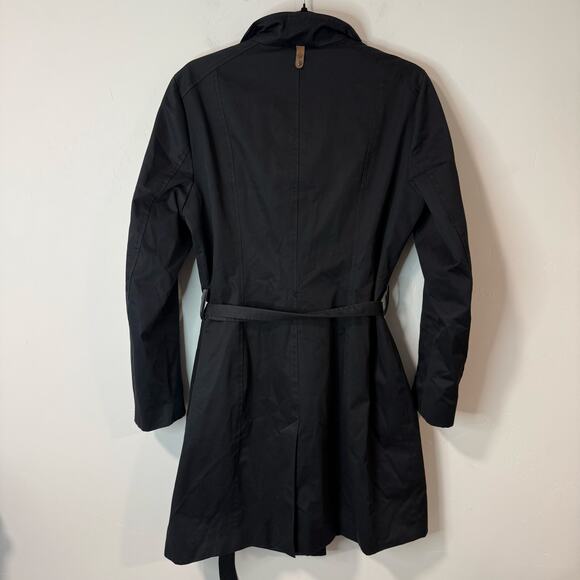 Mackage Women's Estela Belted Trench Coat Black Large - Picture 2 of 10